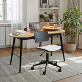 ZUO Duravel Office Chair White & Black