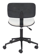 ZUO Duravel Office Chair White & Black