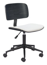 ZUO Duravel Office Chair White & Black