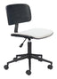 ZUO Duravel Office Chair White & Black