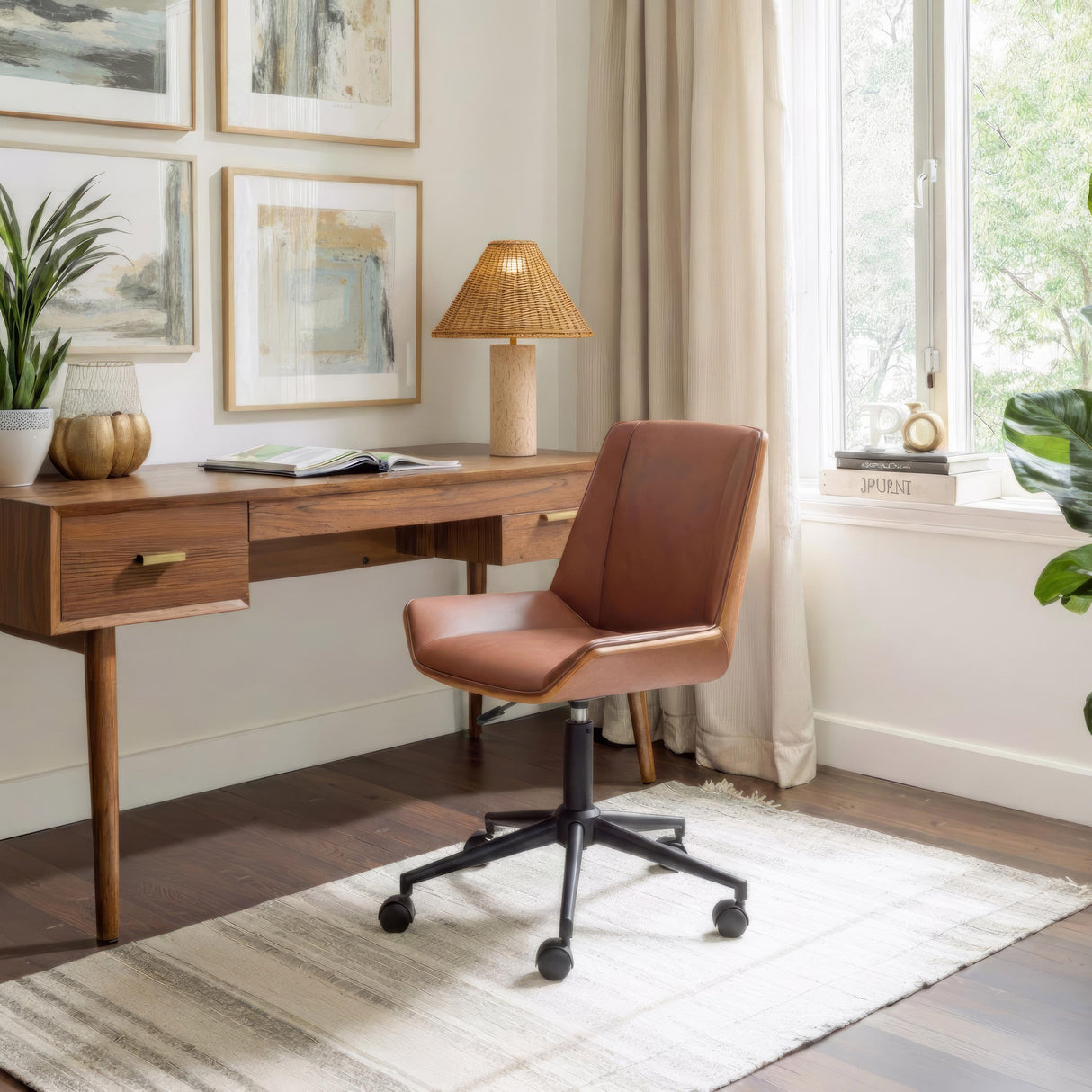ZUO Maker Office Chair Brown