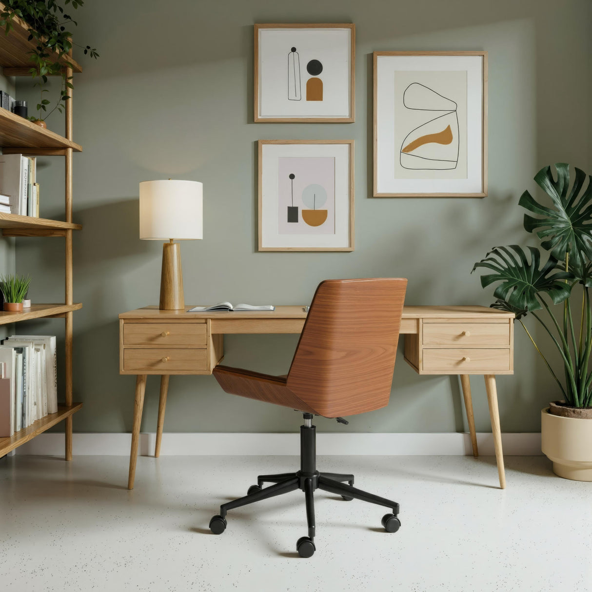 ZUO Maker Office Chair Brown