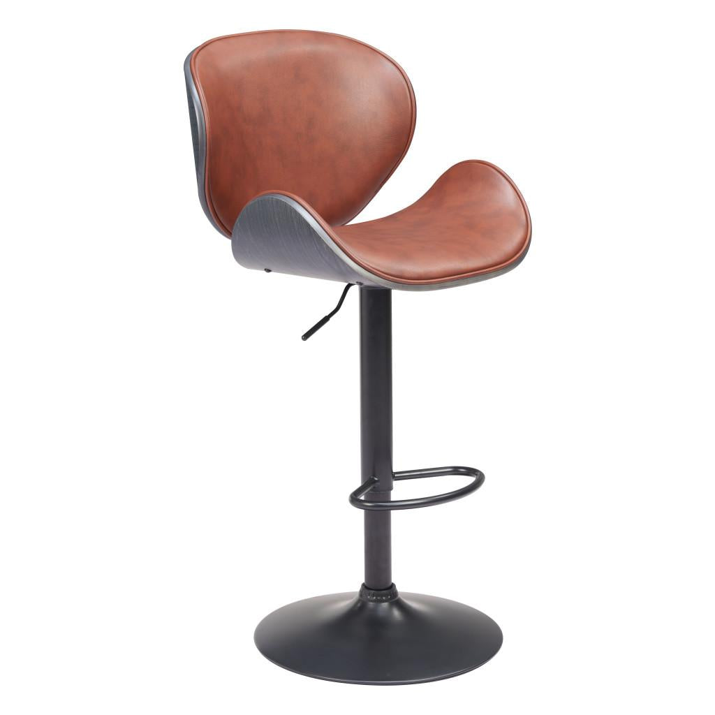 ZUO Meyane Barstool Brown