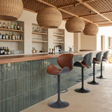 ZUO Meyane Barstool Brown
