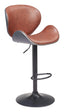 ZUO Meyane Barstool Brown