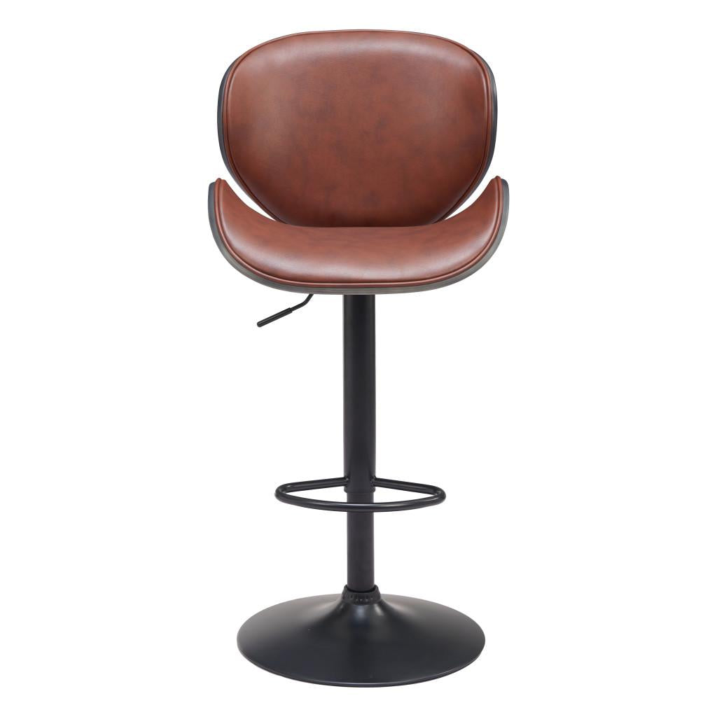 ZUO Meyane Barstool Brown