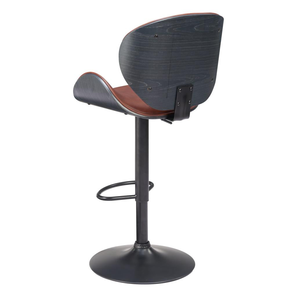 ZUO Meyane Barstool Brown
