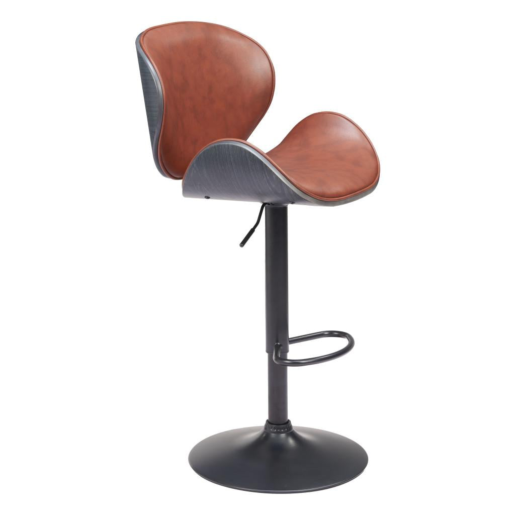 ZUO Meyane Barstool Brown