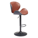ZUO Meyane Barstool Brown