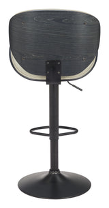 ZUO Meyane Barstool Gray
