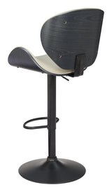 ZUO Meyane Barstool Gray