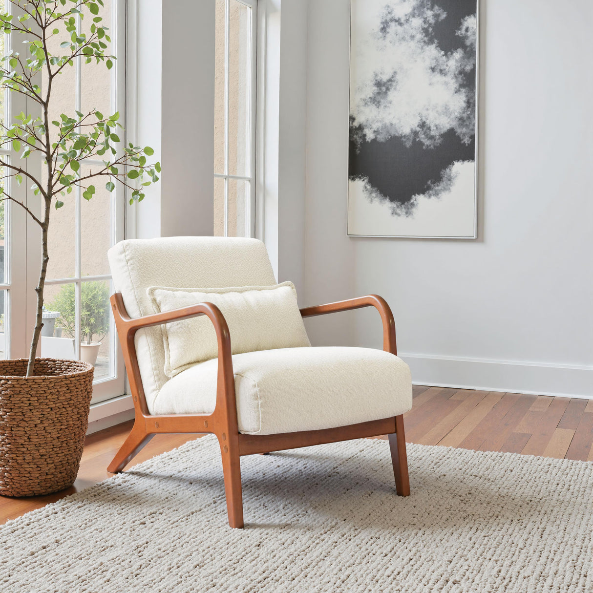 ZUO Macio Accent Chair Cream