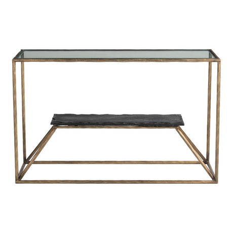 ZUO Ranol Console Table Brass