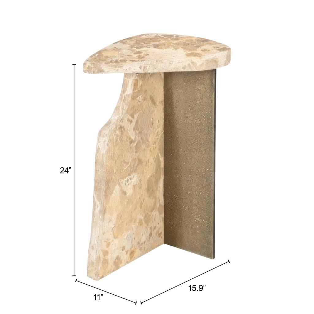 ZUO Surya Side Table Beige