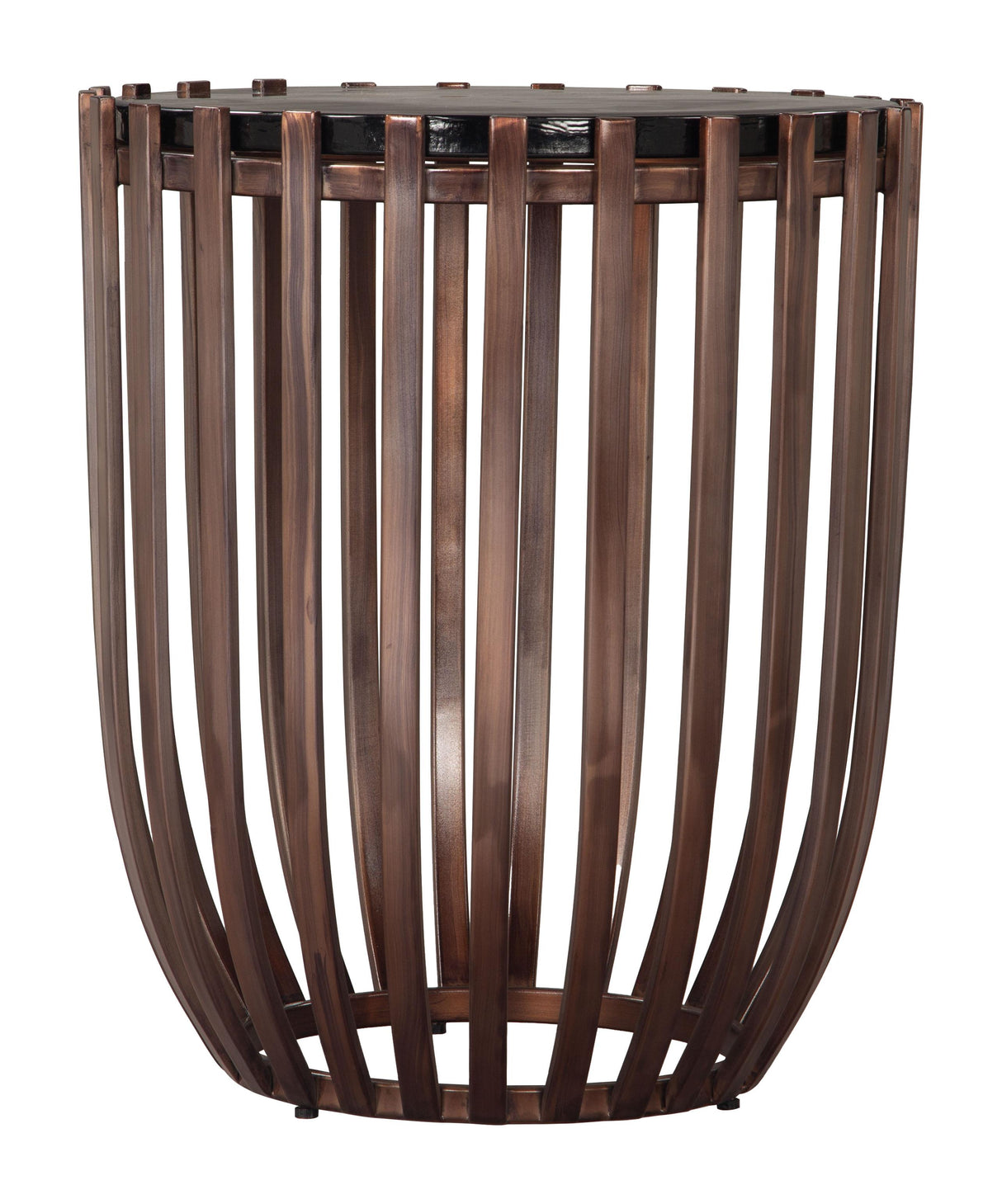 ZUO Kafig Side Table Bronze