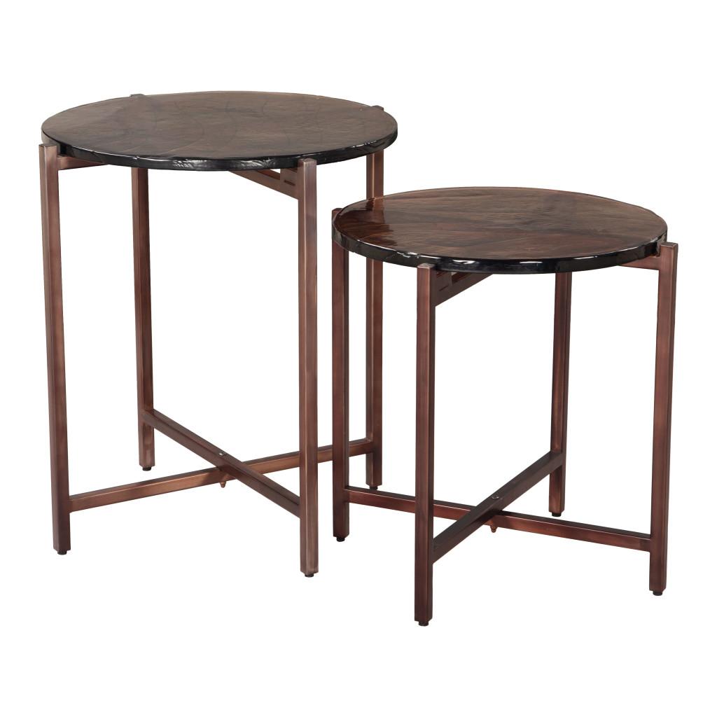 ZUO Gema Coffee Table Set (2-Piece) Bronze