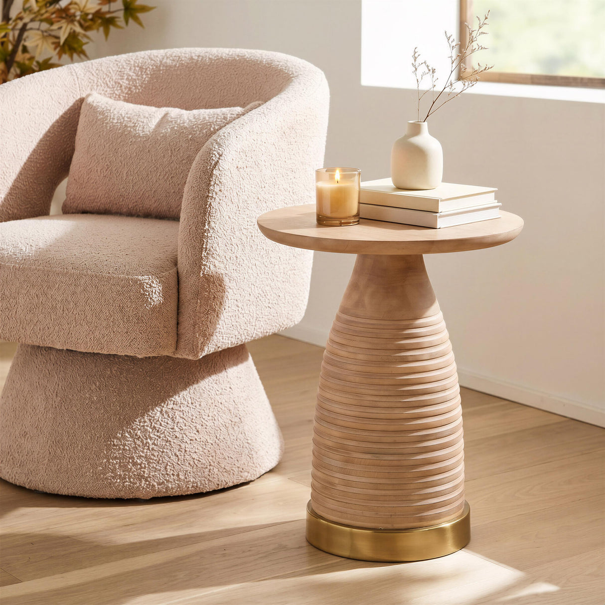 ZUO Radiant Side Table Natural
