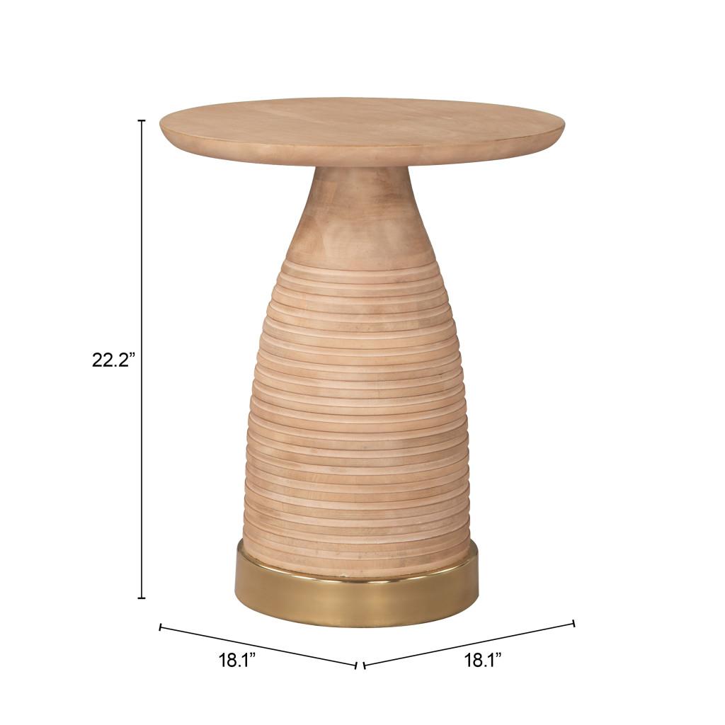 ZUO Radiant Side Table Natural