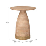 ZUO Radiant Side Table Natural