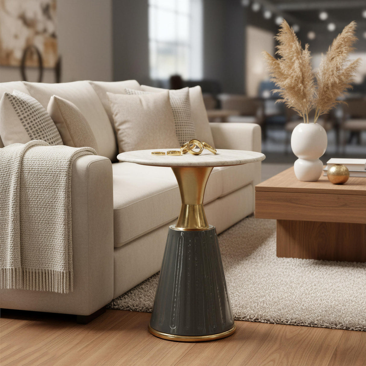 ZUO Glasa Side Table Multicolor