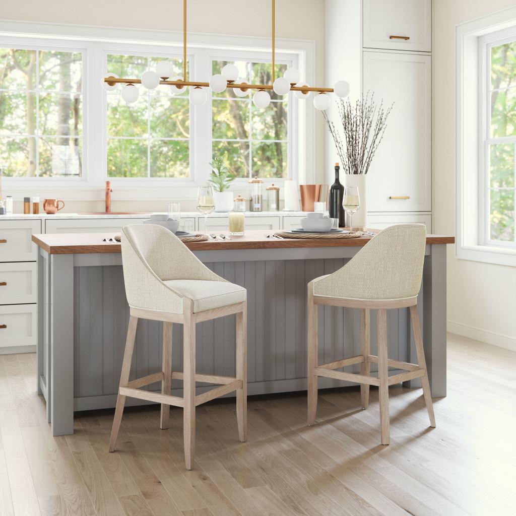 ZUO Calmo Barstool Beige
