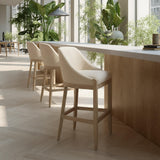 ZUO Calmo Barstool Beige