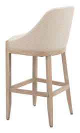 ZUO Calmo Barstool Beige