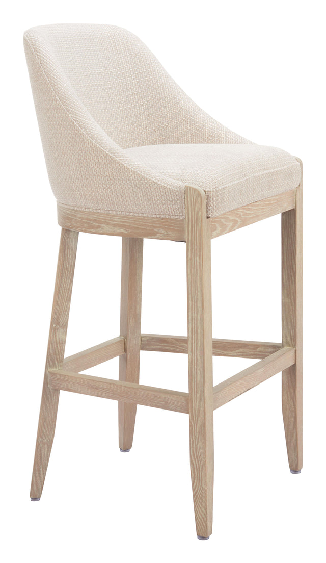 ZUO Calmo Barstool Beige
