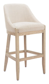 ZUO Calmo Barstool Beige