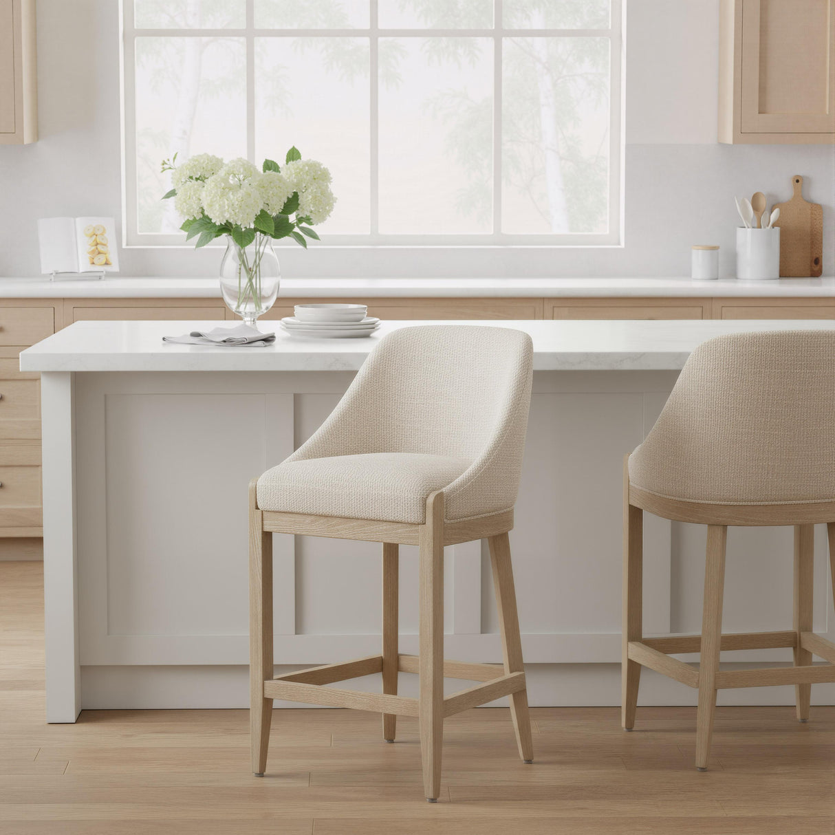 ZUO Calmo Counter Stool Beige
