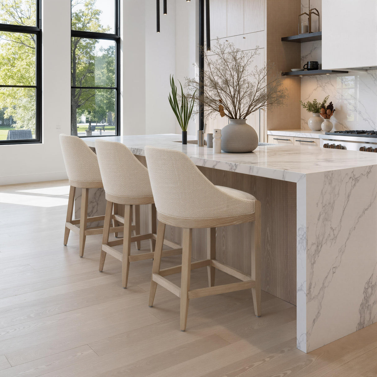 ZUO Calmo Counter Stool Beige