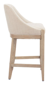 ZUO Calmo Counter Stool Beige