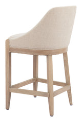 ZUO Calmo Counter Stool Beige