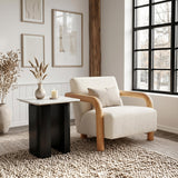 ZUO Subliem Accent Chair Cotton White