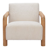 ZUO Subliem Accent Chair Cotton White