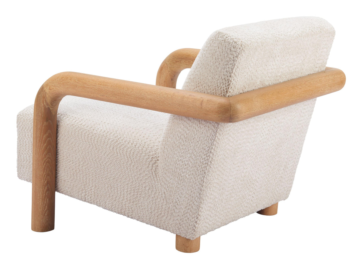 ZUO Subliem Accent Chair Cotton White