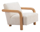 ZUO Subliem Accent Chair Cotton White