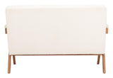ZUO Encanto Loveseat Ivory