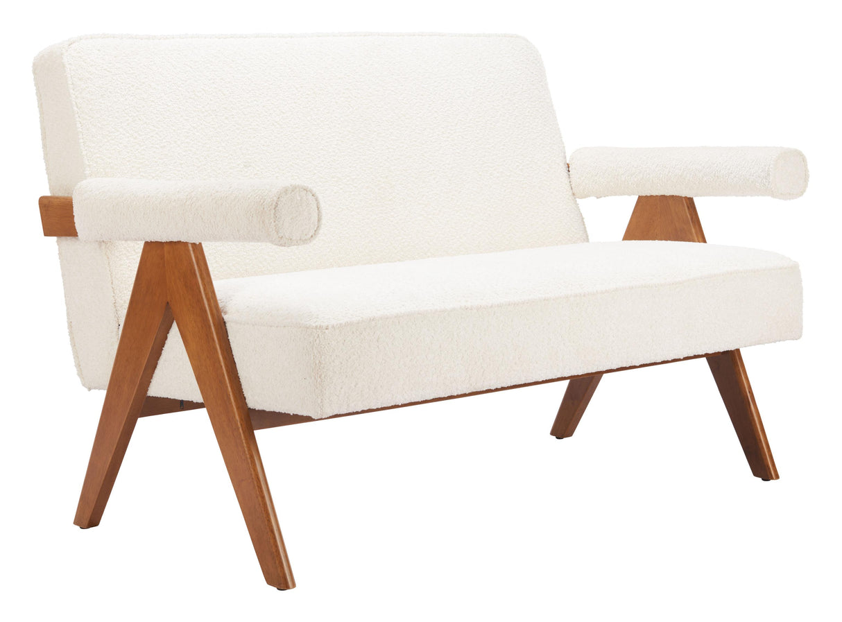 ZUO Encanto Loveseat Ivory