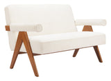 ZUO Encanto Loveseat Ivory