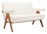 ZUO Encanto Loveseat Ivory