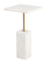 ZUO Naht Side Table White