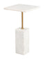 ZUO Naht Side Table White