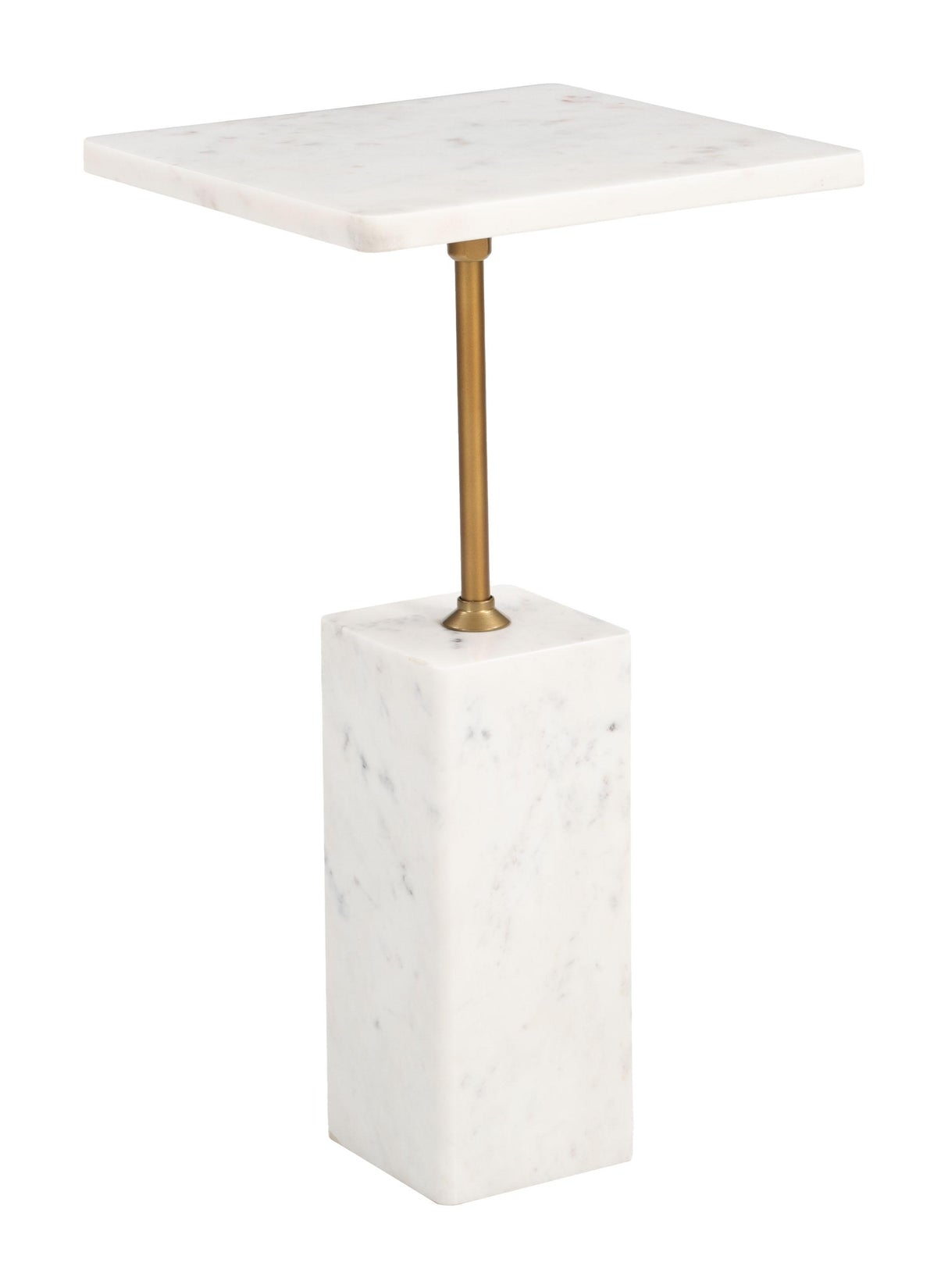ZUO Naht Side Table White