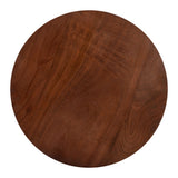 ZUO Stuk Side Table Brown & White