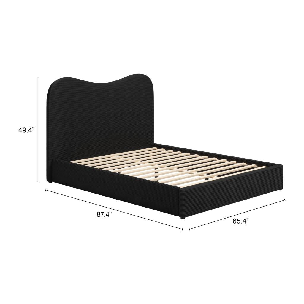 ZUO Sele Queen Bed Black