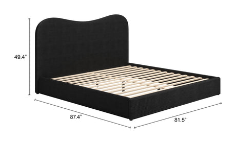 ZUO Sele King Bed Black