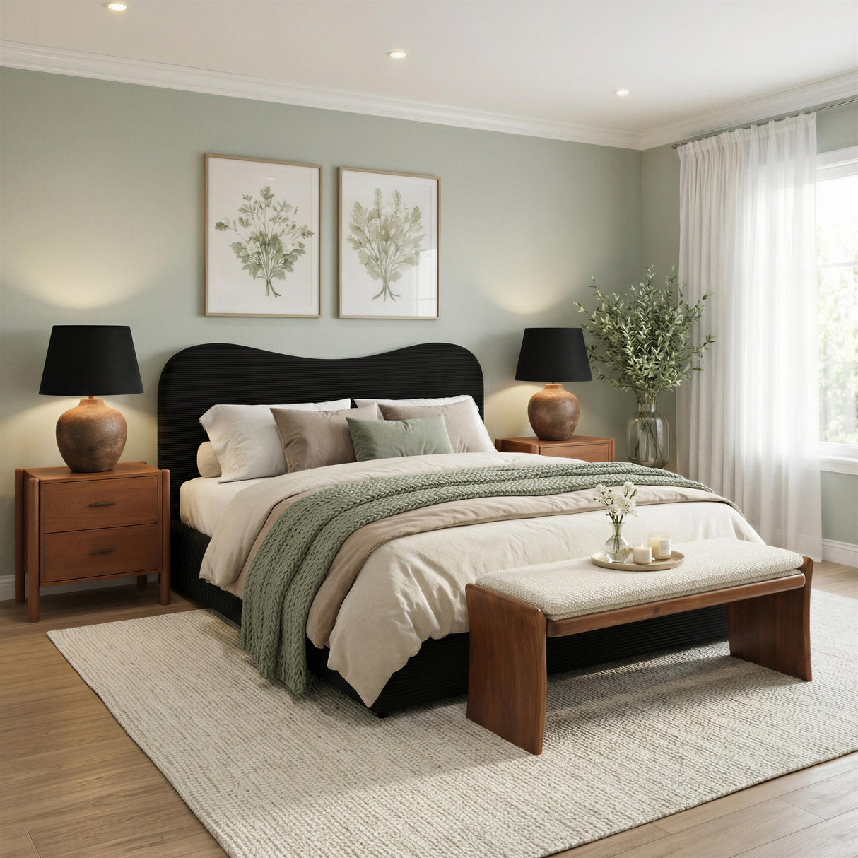 ZUO Sele King Bed Black