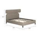 ZUO Dusa Queen Bed Olive Brown