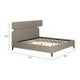 ZUO Dusa King Bed Olive Brown